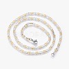 304 Stainless Steel Mariner Link Chains Necklaces NJEW-F240-15GP-1