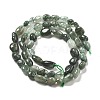 Natural Green Rutilated Quartz Beads Strands G-C179-F07-02-3