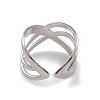 304 Stainless Steel Cuff Rings RJEW-G285-37P-3