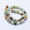 Natural Flower Amazonite Beads Strands G-F518-24-8mm-2