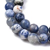 Natural Sodalite Round Bead Strands G-E334-8mm-08-6