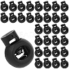 50Pcs PP Plastic Iron Spring Cord Locks KY-CN0002-36B-1