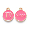 Alloy Enamel Pendants X-ENAM-S124-01A-03B-1