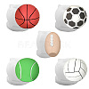 5 Pcs 5 Styles Handmade 3D Sports Ball Theme Molds ST-CJ0043-028-1