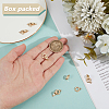 6Pcs Brass Micro Pave Clear Cubic Zirconia Fold Over Clasps KK-BC0015-10KCG-3