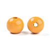 Painted Natural Wood Beads WOOD-A018-16mm-17-2