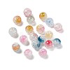 Transparent Crackle Glass Beads GLAA-P029-02-1