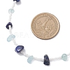 3Pcs 3 Styles Natural Lapis Lazuli & Aquamarine & Amethyst & Rose Quartz & Green Aventurine & Citrine Chip & Glass Seed Baeded Necklaces for Women NJEW-JN05603-7