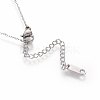 304 Stainless Steel Pendant Necklaces NJEW-O118-08-4
