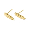 Brass Stud Earring Findings KK-A172-33G-2