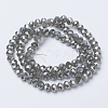 Electroplate Glass Beads Strands EGLA-A034-J6mm-Y01-2