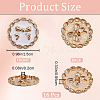 16Pcs Alloy Enamel Shank Buttons BUTT-GF0003-77B-2