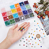 HOBBIESAY 1008Pcs 24 Colors Electroplate Glass Beads Strands EGLA-HY0001-06-3