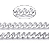 Aluminum Diamond Cut Faceted Curb Chains CHA-N003-20S-2