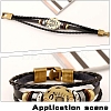 Tibetan Style Snap Lock Clasps LS-MLF11313Y-NF-4