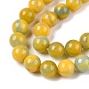Dyed Natural White Jade Beads Strands G-T138-10mm-210-26-3