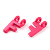 Rack Plating Spray Painted Alloy 2-Loop Link Pendants PALLOY-N176-01F-3