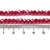 Electroplate Transparent Glass Beads Strands EGLA-A035-T4mm-A01-4