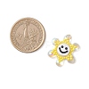 Glass Seed Beaded Sunflower Pendants PALLOY-MZ01014-04-2