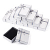 Rectangle Paper Jewelry Set Storage Boxes with Bowknot CON-TAC0014-04G-1