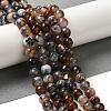 Dyed & Heated Natural Fire Crackle Agate Beads Strands G-P539-B01-15-2