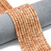 Natural Red Aventurine Beads Strands G-P575-B05-4x1mm-04-1