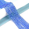 Electroplate Glass Beads Strands X1-EGLA-A034-T8mm-L04-4