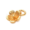 925 Sterling Silver 5-Petal Flower Charms STER-U009-01G-01-2