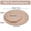Olycraft 2Pcs 2 Style MDF Wood Boards DIY-OC0009-60-2