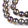 Electroplate Transparent Glass Beads Strands GLAA-T032-T6mm-AB02-2