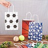 Olycraft 25Pcs 5 Colors Rectangle with Sport Good Pattern Paper Bags CARB-OC0001-01-3