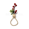 Jute Twine Napkin Rings AJEW-U016-01C-2