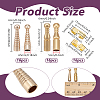 16Pcs Brass Bolo Tie Slide Clasps KK-NB0004-19-2