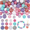 96Pcs 16 Style Resin Rhinestone Beads RESI-PH0002-15-1