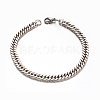 Tarnish Resistant 304 Stainless Steel Curb Chain Bracelets BJEW-M167-10P-1