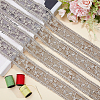 Polyester Hollow Embroidered Lace Trim OCOR-WH0079-13B-4