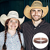  6Pcs 6 Style Imitation Leather Southwestern Cowboy Hat Band FIND-NB0004-58-5