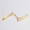 304 Stainless Steel Stud Earring Findings STAS-H436-22-2