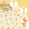 120Pcs 12 Styles Alloy & Iron Dreadlocks Hair Rings Decoration OHAR-SC0001-18B-3