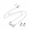 304 Stainless Steel Jewelry Sets SJEW-F211-01C-P-1
