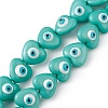 Evil Eye Resin Beads Strands RESI-F040-01H-1
