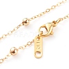 Brass Micro Pave Clear Cubic Zirconia Cross Pendant Necklaces NJEW-JN03428-01-4