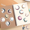 50Pcs PVC Self Adhesive Moon Cartoon Stickers X-STIC-B001-01-7