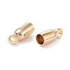 Brass Cord Ends KK-K253-07G-2