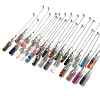 Mixed Gemstone/Glass Dowsing Pendulum Big Pendants G-H285-06P-1