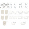 15 Sets 3 Styles 201 Stainless Steel & Iron Hook Hangers AJEW-FG0004-61-1