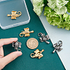 6Pcs 2 Colors PVD Vacuum Plating 304 Stainless Steel Pendants STAS-UN0038-90-2