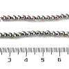 Electroplated Synthetic Non-magnetic Hematite Beads Strands G-C248-D01-3mm-02-4