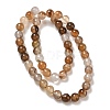 Dyed Natural Agate Round Beads Strands X-G-E321B-8mm-01-5