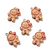 Christmas Opaque Resin Pendants RESI-G043-B09-2